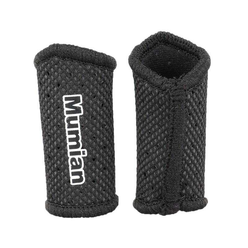 [Australia] - Sports Elastic Finger Sleeves Support Thumb Brace Protector Breathable Elastic Finger Tape for Basketball, Tennis,Baseball, Cycling, Volleyball, Badminton, Boating A71 Black Small 