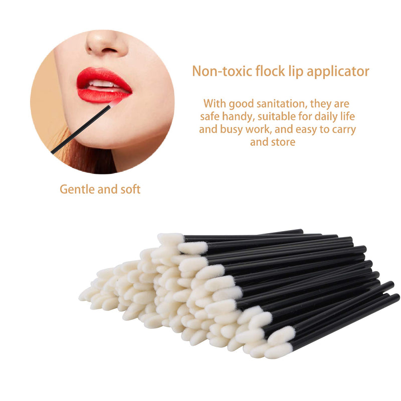[Australia] - 400PCS Disposable Lip Brushes Lip Gloss Applicators Make Up Brush Lipstick Lip Gloss Wands Makeup Applicators Brushes Applicator Tool Makeup Beauty Tool Kits Disposable Lip Brushes Tool Kits Black 