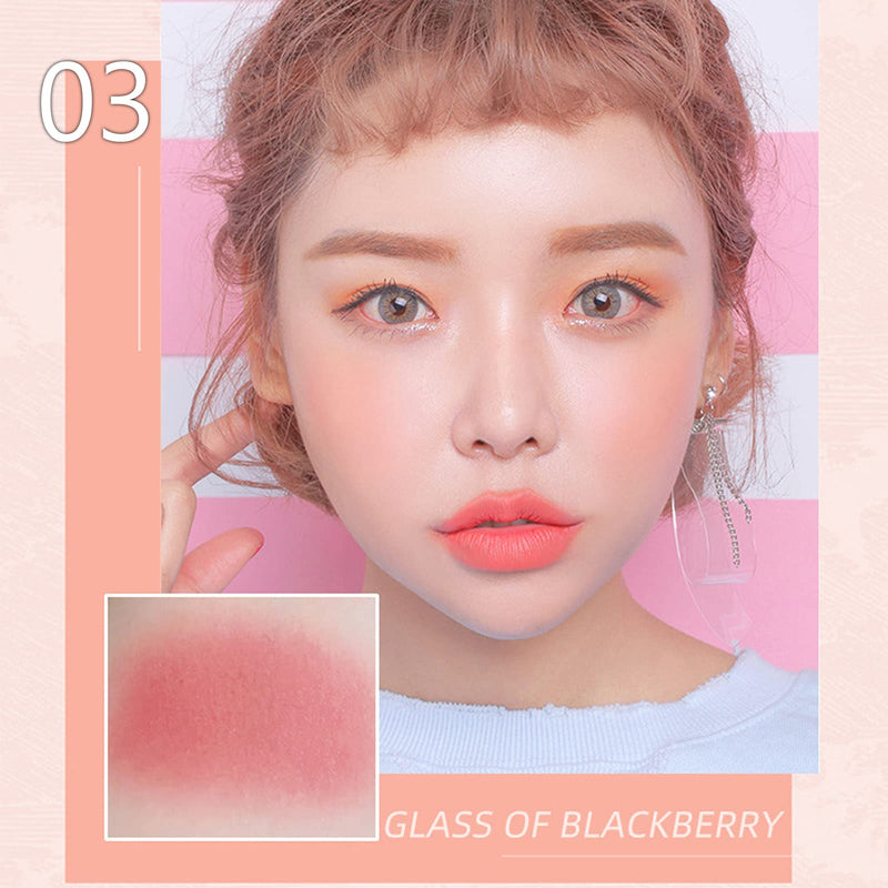 [Australia] - Blushers for Cheeks, 3 In 1 Color Matte Face Blush Make Up Powder, Makeup Blusher for Long-Lasting Sweat-Resistant Non-Greasy Blush Glow Matte Super Brighten Skin Shimmery Natural Look 