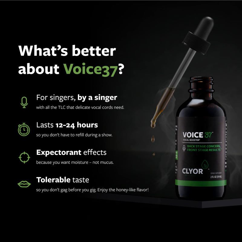 [Australia] - Voice37 - Vocal Remedy for Singers - All Natural Vocal Booster - Mucus Expectorant - Soothes and Relieves Hoarseness - Enhance Your Singing and Speaking - 2 oz 