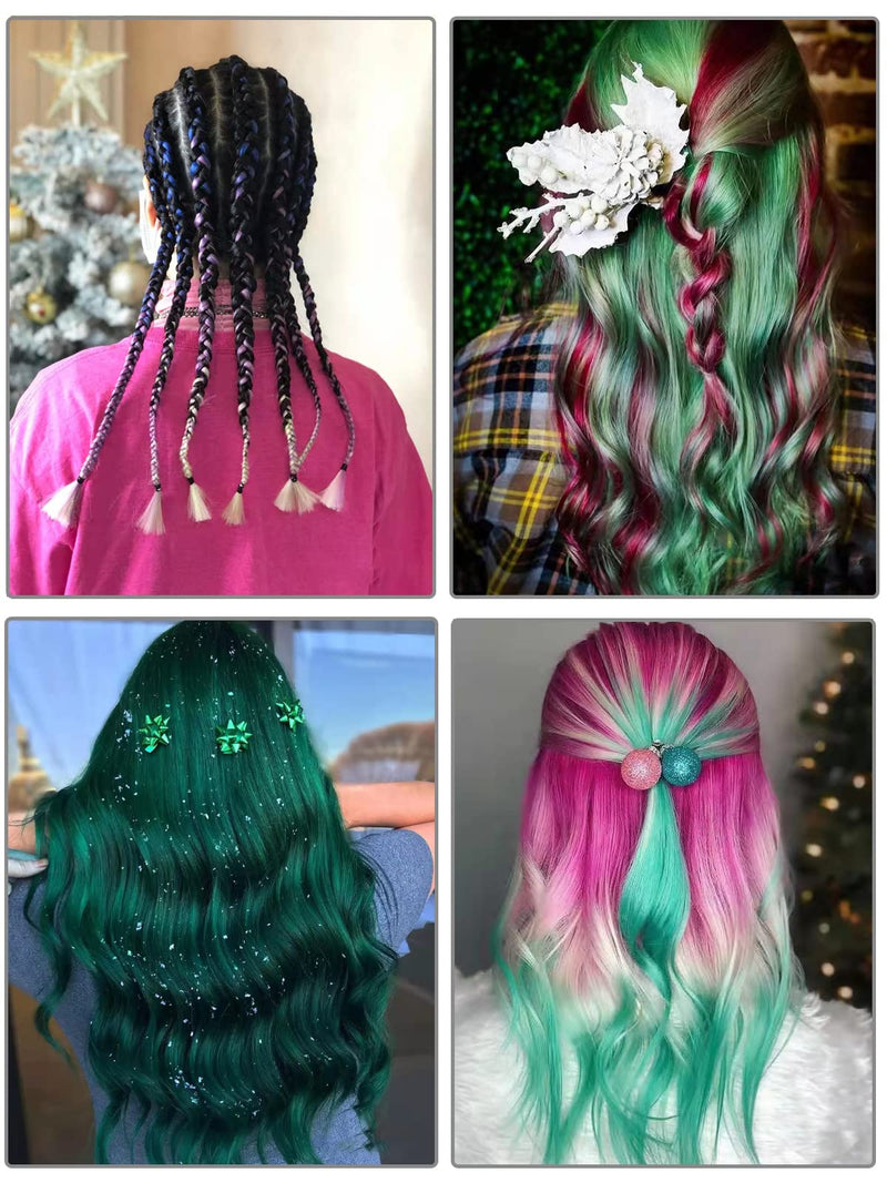 [Australia] - Hair Color Hair Chalk Dye Kit for Kids,Washable Non-Toxic Hair Dye for 3 4 5 6 7 8 9 10 Year Old,HOINCO 10 Color Halloween, Party, Cosplay, Christmas, Birthday Girls Gift 