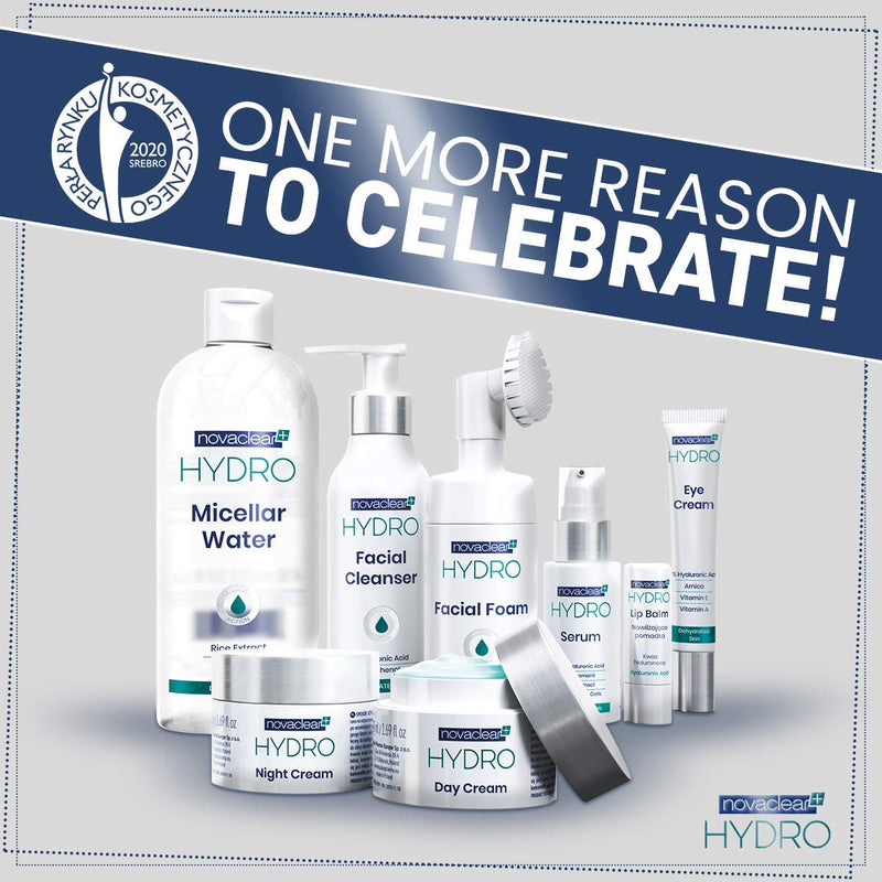 [Australia] - Equalan Pharma Hydro Day Cream Gel, Cream Gel for Face 50 ml, Day Cream Gel with 10% Low and Medium Molecular Hyaluronic Acid, Cream with Vitamin E with Rose Hip and Green Tea Extract. 