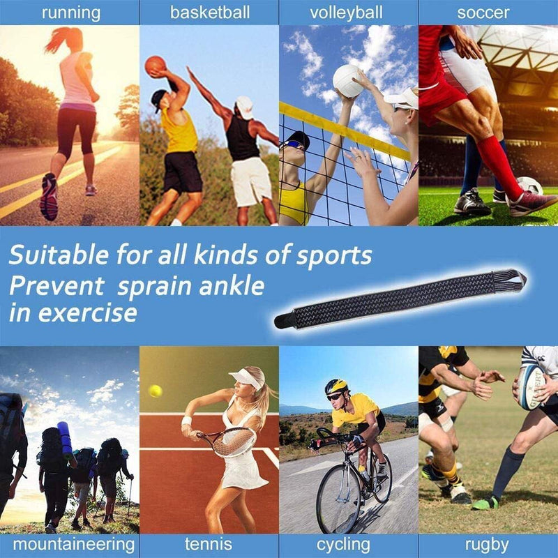 [Australia] - KGONE Adjustable Ankle Support, Ankle Brace Breathable Nylon Elastic Material Ankle Wrap for Sports, Joint Pain, Sprains Fatigue etc, One Size Fits All Grey 