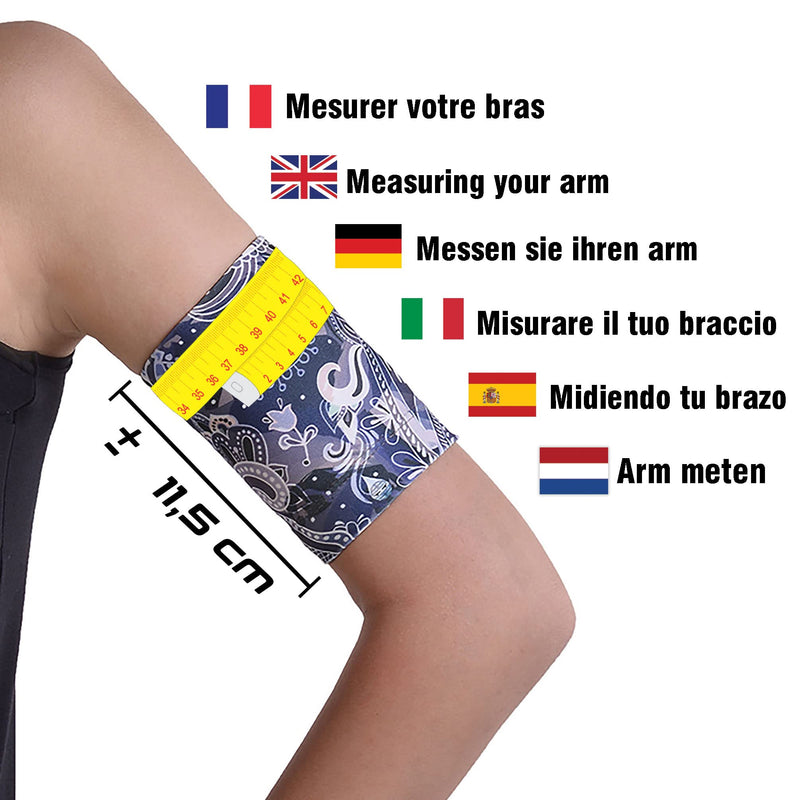[Australia] - Dia-Band, Armband for CGM Freestyle Libre, Medtronic, Dexcom or Omnipod - Comfortable and Reusable Diabetic Armband for Glucose Sensor. (S (25-28 cm)) S ( 25-28 cm) 