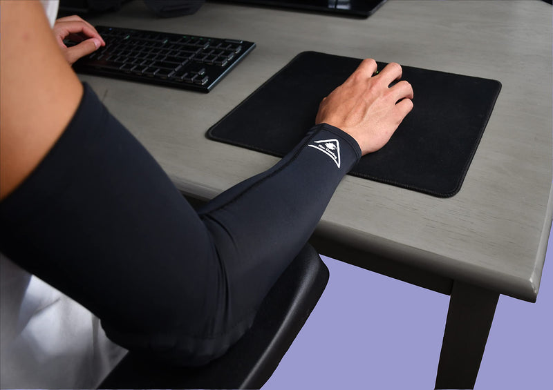 [Australia] - Flex Gaming Sleeve - Professional Grade Esports Compression Gaming Arm Sleeve With Elbow Pad (1 Sleeve - Large) 