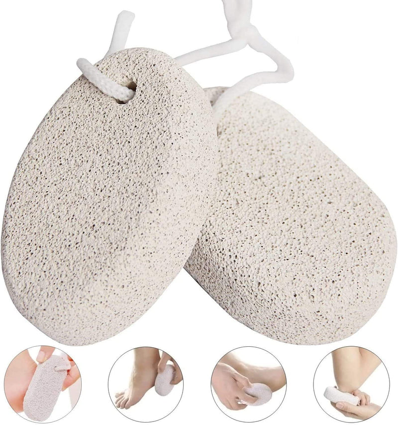 [Australia] - Voarge 2 Pieces Natural Pumice Stone, Foot Stone Lava Stone Pedicure Foot Care Foot Scrub for Removing Dead Skin, Callus Hard Skin Removal for feet and Hands 