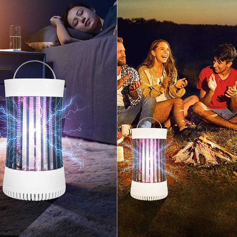 [Australia] - AICase Portable electronic rechargeable mosquito fly killer lamp/bug zapper for summer trip,outdoor camping,patio,home and garden (white) White 
