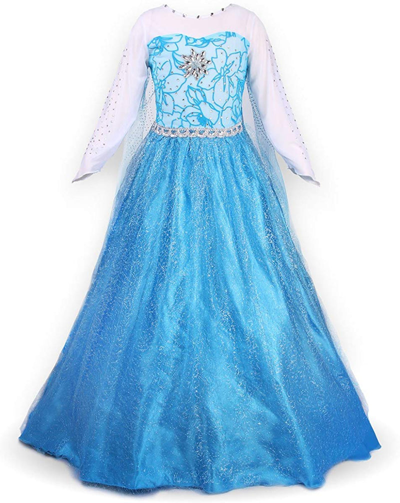 [Australia] - JerrisApparel Princess Dress Queen Costume Cosplay Dress Up with Accessories Blue With Accessories 2-3 