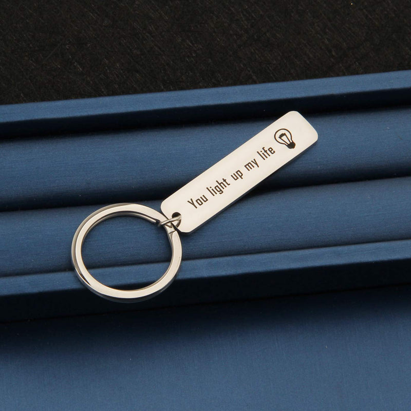 [Australia] - MYOSPARK Electrician Gift Coworker Retirement Gift You Light Up My Life Keychain Thank You Gift for Doctor Nurse Light Life Keychain 