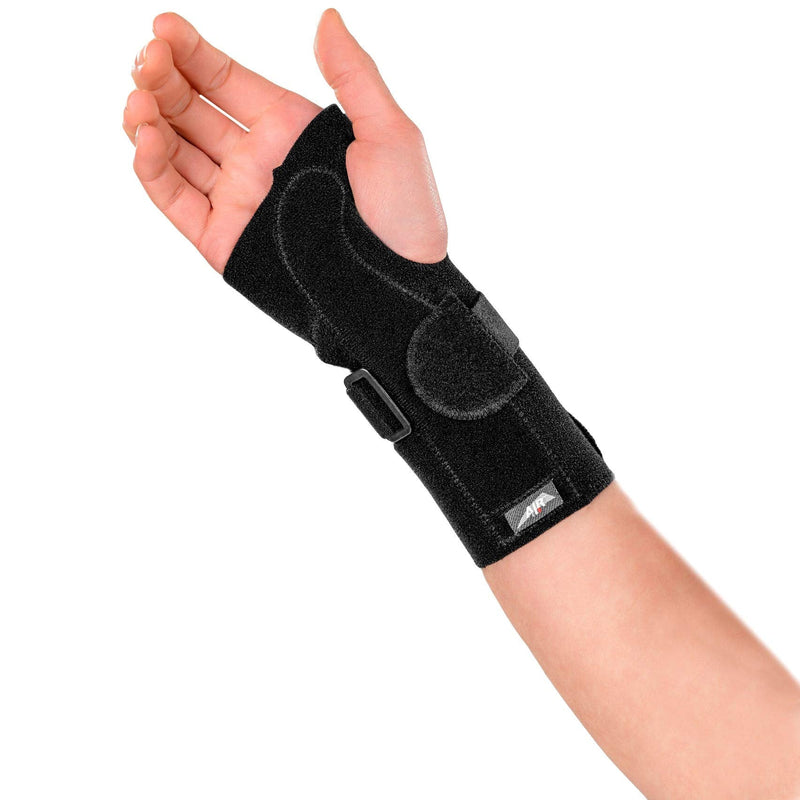 [Australia] - M-Brace AIR V-134RR Wrist Splint Right Regular, Black, Carpal Tunnel Relief Brace Mbrace Air, Wrist Wraps, Wrist Bands, Wrist Support, Wrist Splint Easily Adjustable for Perfect Tension, Breathable 