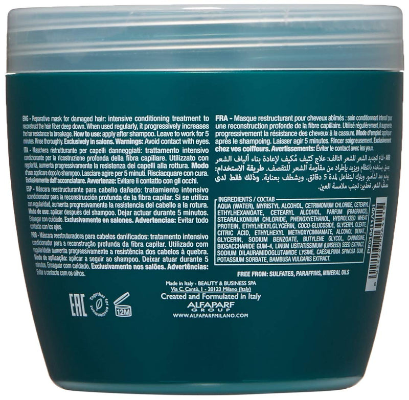 [Australia] - Alfaparf Milano Semi di Lino Reconstruction Reparative Mask, 500 ml,8022297064215 