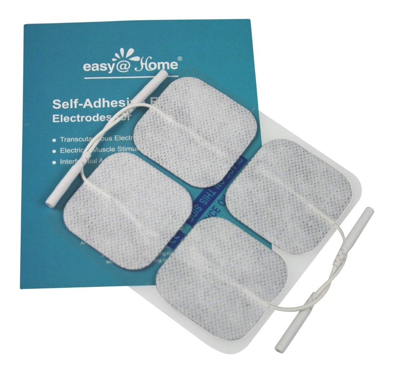 [Australia] - Easy@Home Tens Unit Self Stick Carbon Electrode Pads, Non Irritating Design 40 Pack 2" x 2" Reusable Pads 40 pads 