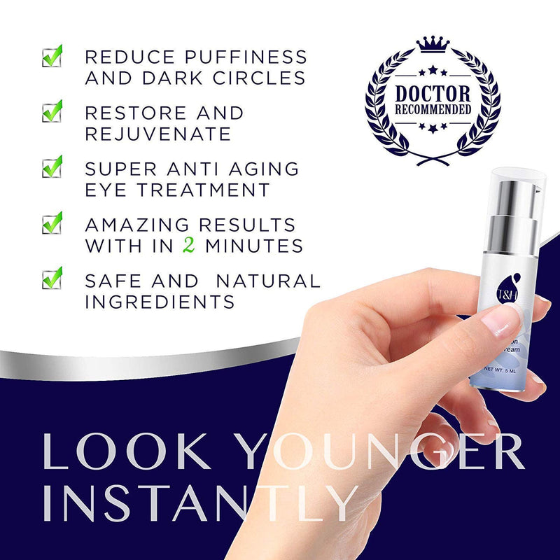 [Australia] - Anti-Aging Rapid Reduction Eye Cream - Under Eye Rapid Reduction Cream - Visibly Reduce Under-Eye Bags, Wrinkles, Dark Circles, Fine Lines (0.33 oz) 0.34 Fl Oz (Pack of 1) 