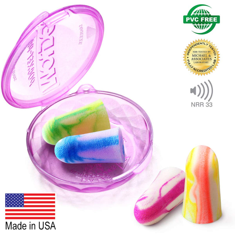 [Australia] - MOLDEX Sparkplugs Soft Foam Earplugs 60 Pairs Ear Plugs for Sleeping, Snoring, Work, Travel, Shooting - 33dB Highest NRR Made in USA 