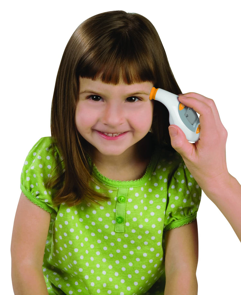 [Australia] - Veridian Healthcare Deluxe Temple Touch Thermometer | for Children & Adults | Accurate 4-Second Readout | No Probe Covers Required | Fahrenheit/Celsius Measurements | Batteries Included; 2 AAA 