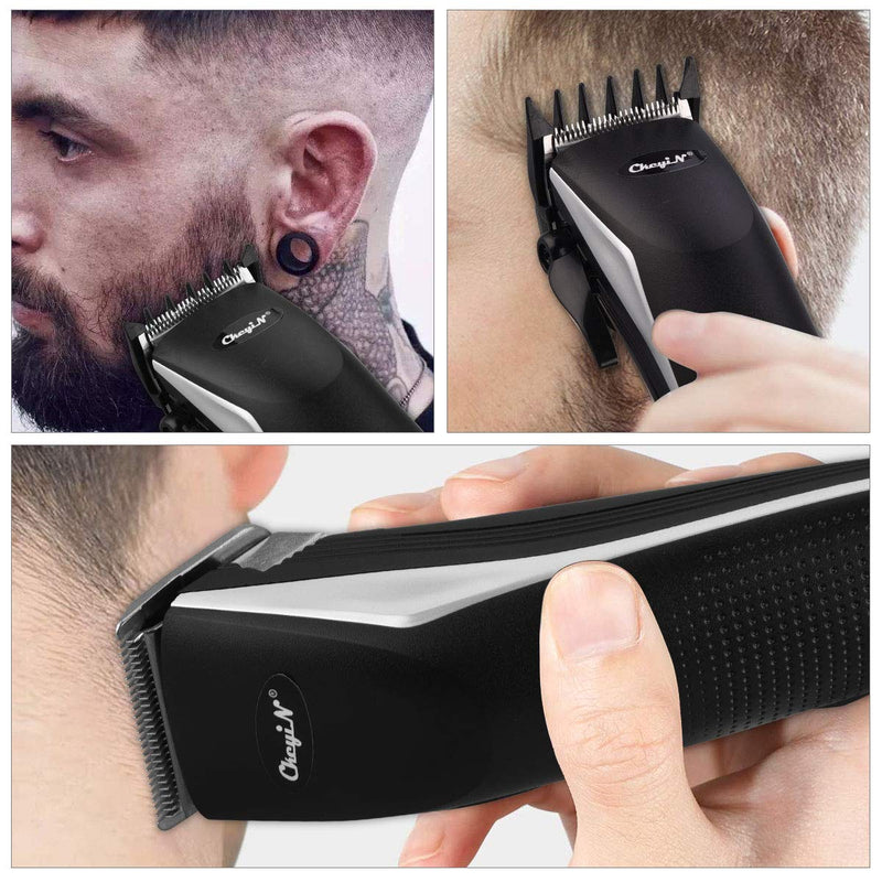[Australia] - Hair Clippers for Men, Hair Cutting Kit, CkeyiN Electric Hair Trimmer Clipper Home Haircut & Grooming Kit with 10 Guide Combs 1 Scissor 1 Comb for Men Kids Baby Barber Bald Head 