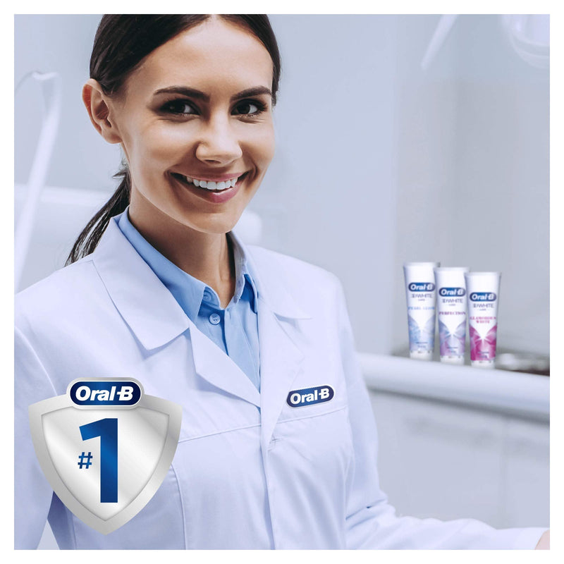 [Australia] - Oral-B 3D White Luxe Perfection Whitening Toothpaste, 400 ml (100 ml x 4), Teeth Whitening & Teeth Stain Removal 3D White Luxe Perfection 4x100ml 