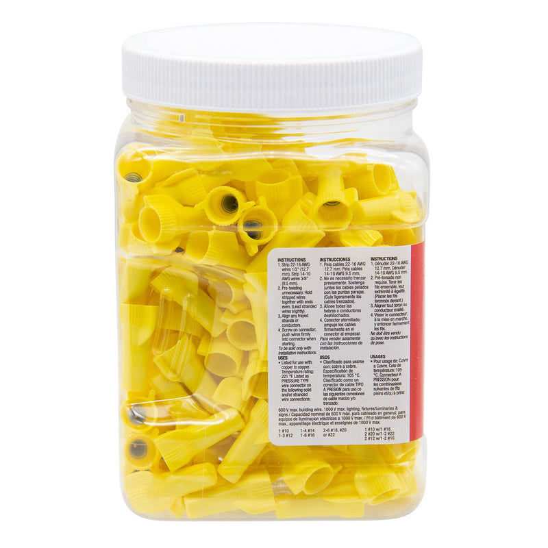 [Australia] - Gardner Bender 16-084 WingGard Twist-On Wire Connectors, 22-10 AWG, Electrical , 100 pk, Yellow 