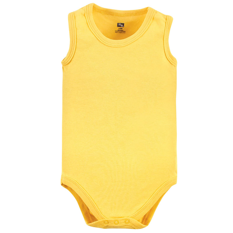 [Australia] - Hudson Baby Unisex Baby Cotton Sleeveless Bodysuits 0-3 Months Go Bananas 