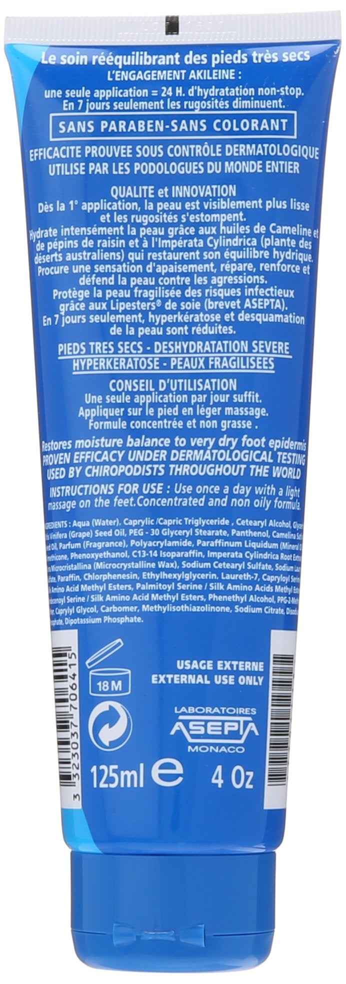 [Australia] - Akileine Hydro Defense Balm ‚Äì 125 g 125 ml (Pack of 1) 