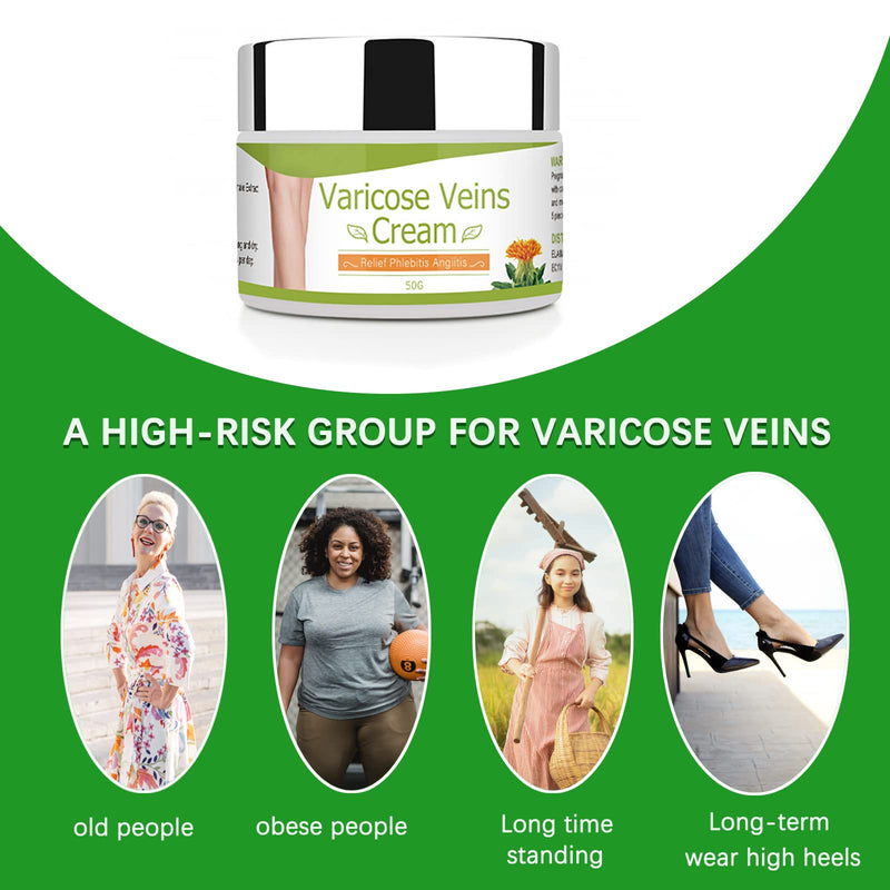 [Australia] - Varicose Veins Cream for Legs Veins Herbal Ointment Relief Phlebitis, Varicose Veins Treatment Cream for Legs Improve Foot Spider Veins,Suitable for Men&Woman picture 