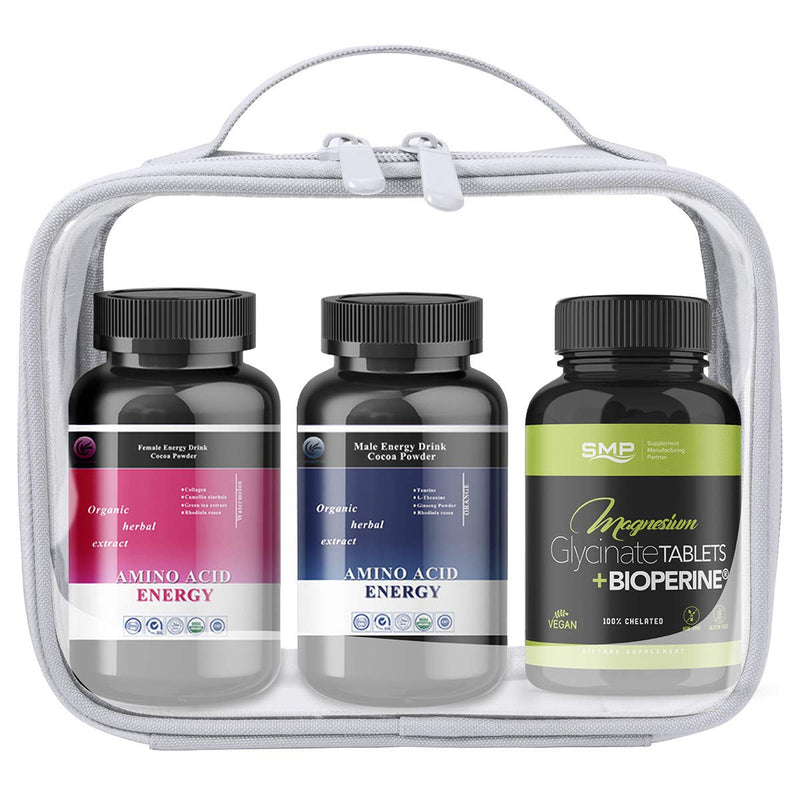 [Australia] - Clear Makeup Bag, Anrui TSA Approved Clear Toiletry bag Waterproof Cosmetic Bag Case Travel Liquids Organizer Carry On Luggage for Women Men Grey 3 Pack (Same Size) 2 - grey 