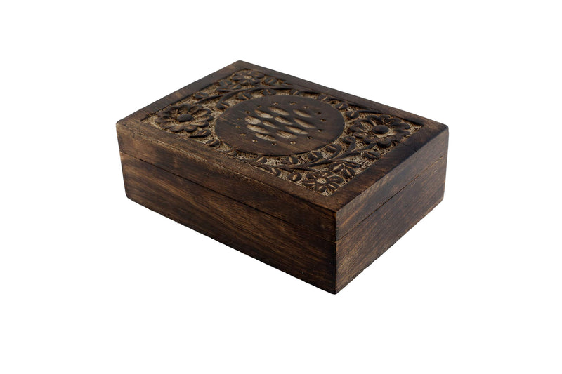 [Australia] - MGT Antique Handmade Wooden Jewelry Box - Trinket Chest Decorative Storage Organizer Gift Item Jewelry Box. 