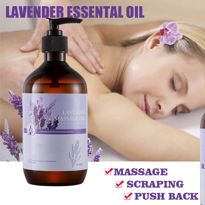 [Australia] - Massage Oil for Relaxing, Warming, Joint Pain Sensual Massage Oil Lavender Massage Oils for Massage Therapy Moisturizing Massage Oil for Men and Women (Lavender Flavor) 