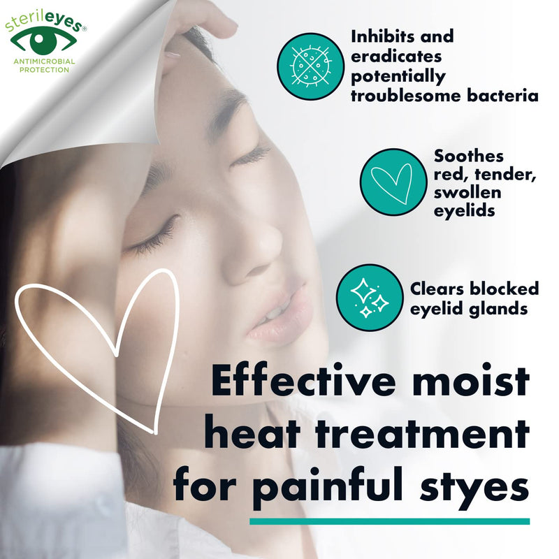 [Australia] - The Eye Doctor Stye Relief Compress Featuring Sterileyes - Microwaveable Single Eye Patch - Treatment of Styes, Chalazion & Cyst - Moist Heat Mask for Dry Eyes, Blepharitis & MGD 