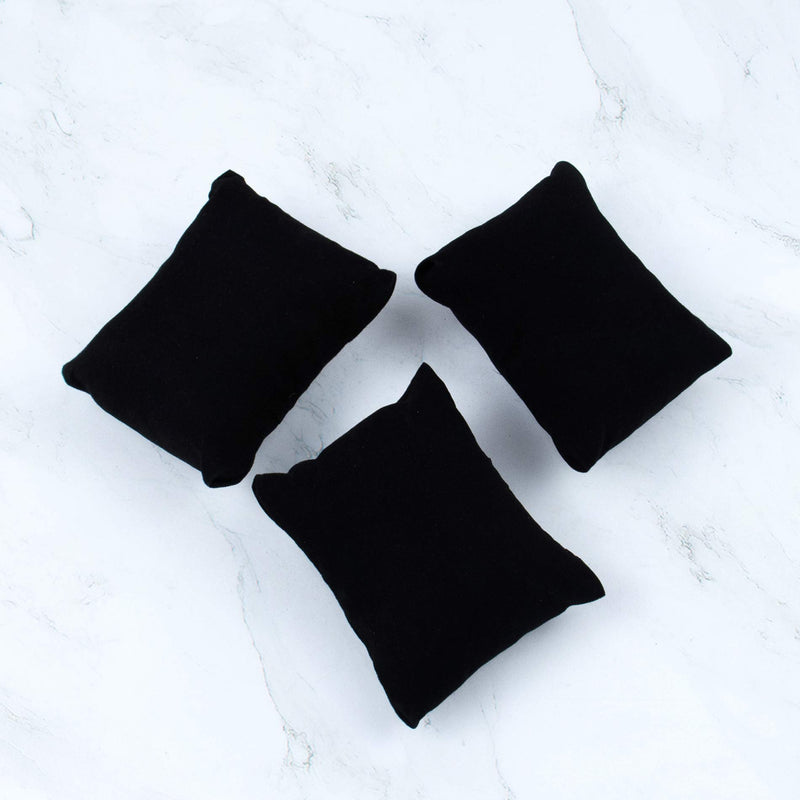 [Australia] - AUEAR, Velvet Bracelet Watch Pillow Black Jewelry Pillows Watch Bracelet Bangle Cushions Display Stand Set for Box (10 Pcs) 10 Pcs 