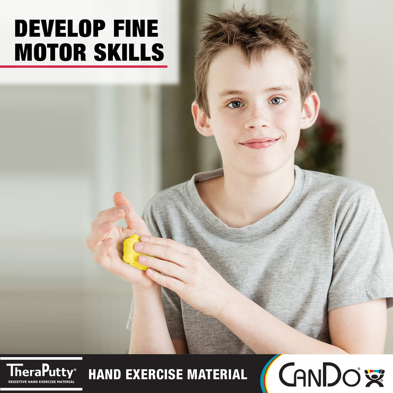 [Australia] - CanDo Theraputty Plus Hand Exercise Putty for Rehabilitation, Exercises, Hand Thearpy, Occupational Therapy, Hand Strengthening, Improve Motor Skills, Stress Relief 3-Ounce X-Soft 