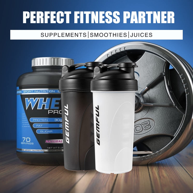 [Australia] - Shaker Bottle for Protein Mixes BPA-Free Leak Proof Smothies Mixer Water Cups 2 Pack 