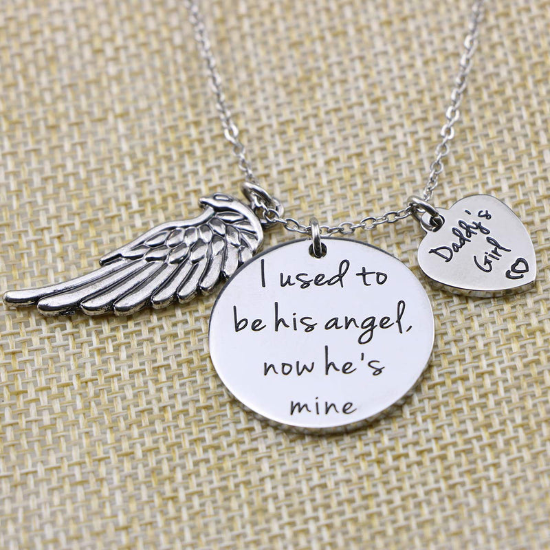 [Australia] - Awegift Memorial Jewelry Remembrance Loss of Mom Dad Father Mother Necklace Bracelet Sympathy Gift Memorial Dad necklace 