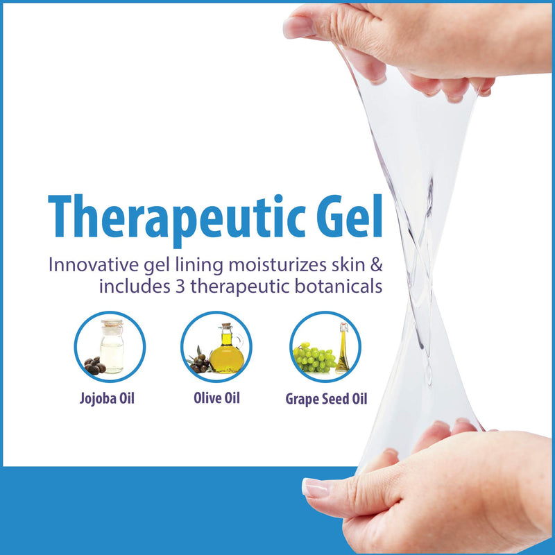 [Australia] - NatraCure Moisturizing Gel Socks - (Helps Dry Feet, Cracked Heels, Dry Heels, Rough Calluses, Cuticles, Dead Skin, Use with your Favorite Lotions, Creams or Spa Pedicure) - Color: Aqua 