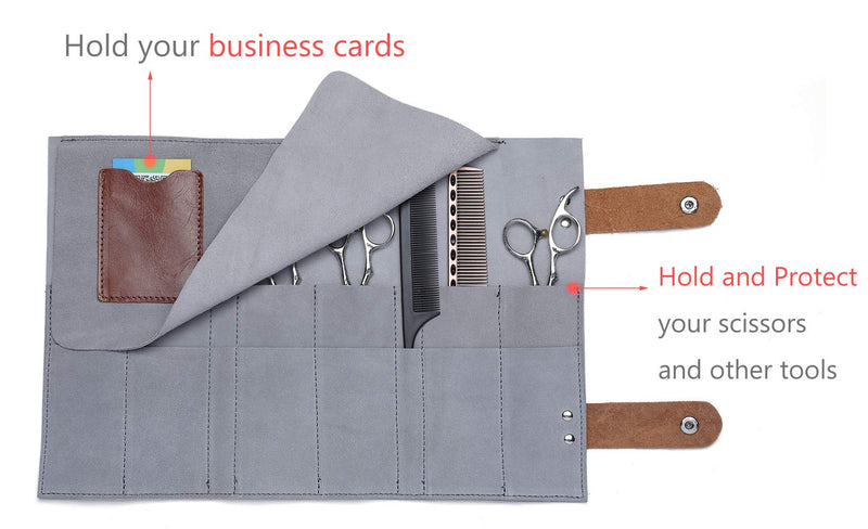 [Australia] - Hair Stylist Scissor Holder Pouch Cases for Hairdressers, Salon Hairdresser Tools Holster Bag -12 Pockets 