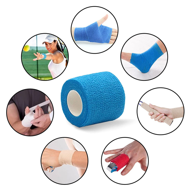 [Australia] - 16 Pack 3 inch Self Adhesive Bandage Wrap, Self Adherent Cohesive Bandage for Humans, Vet Wrap for Pets Animals (Yellow) Yellow 