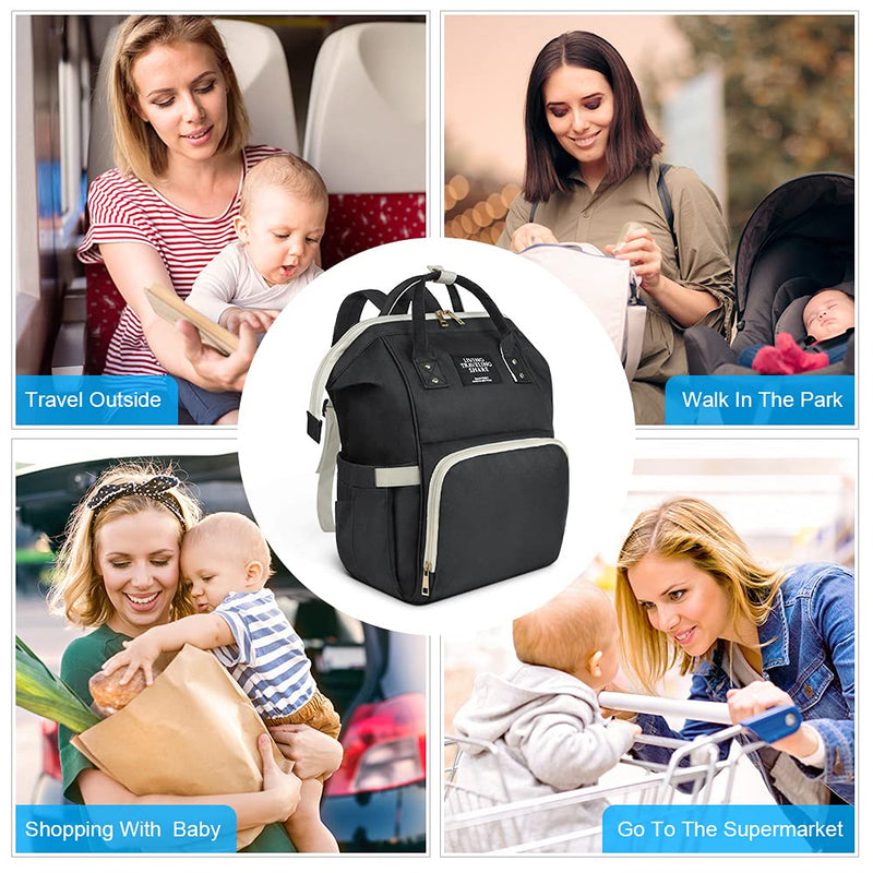 [Australia] - Vicloon Baby Changing Bag Backpack Multi-Function Nappy Changing Back Pack Waterproof Diaper Bag Maternity Bags Mum Dad Backpack 