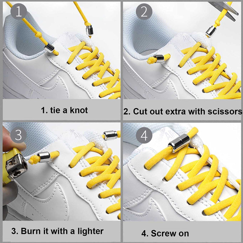 [Australia] - 3Pair Elastic No Tie Shoelaces,Sneakers,One Size Fits All Adult Kids Shoes Black 3pairs 