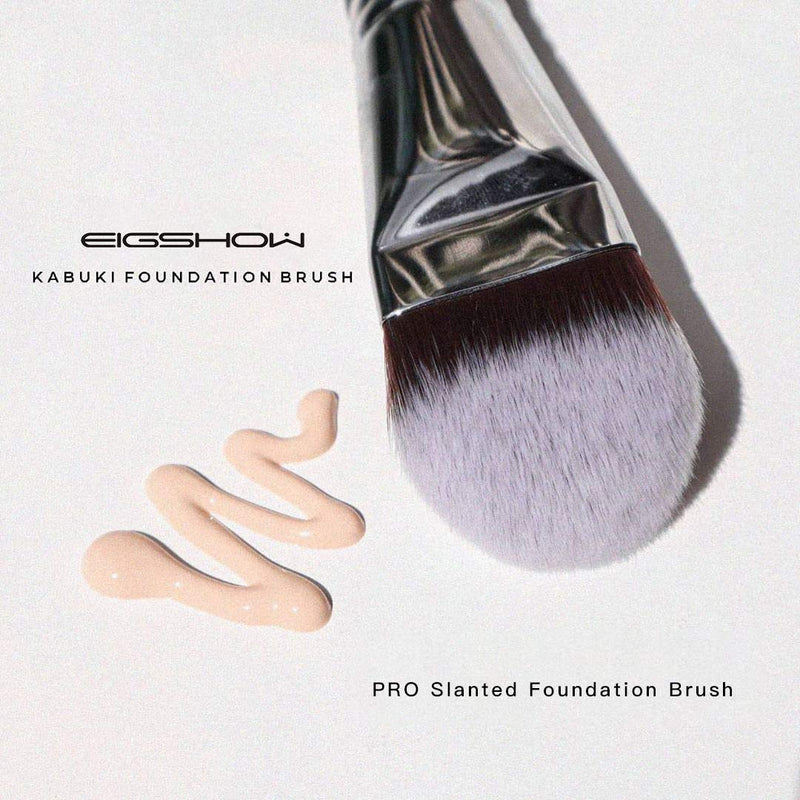 [Australia] - Foundation Brush PRO Slanted for Liquid Mask Kabuki Brush with Fiber Unique Head Shape Perfect for Liquid, Cream and Powder - Buffing, Blending, Face Brush -Foundation F625 EIGSHOW Slanted Foundation F625 