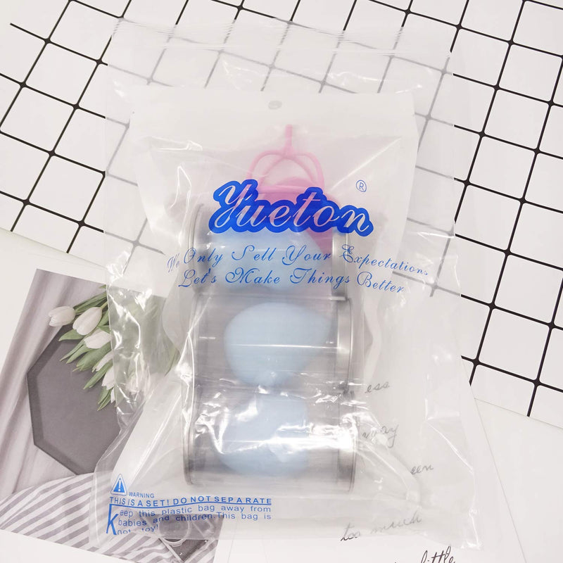 [Australia] - yueton 3 Pieces Beauty Blender Makeup Sponge Set 1 Piece Sponge Holder for Liquid Foundation Powder Concealer BB Cream 
