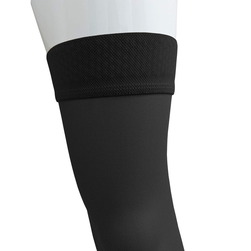 [Australia] - NuVein Medical Compression Stockings, 15-20 mmHg Support, Soft Comfort Microfiber, Thigh Length, Closed Toe, Black, X-Large 