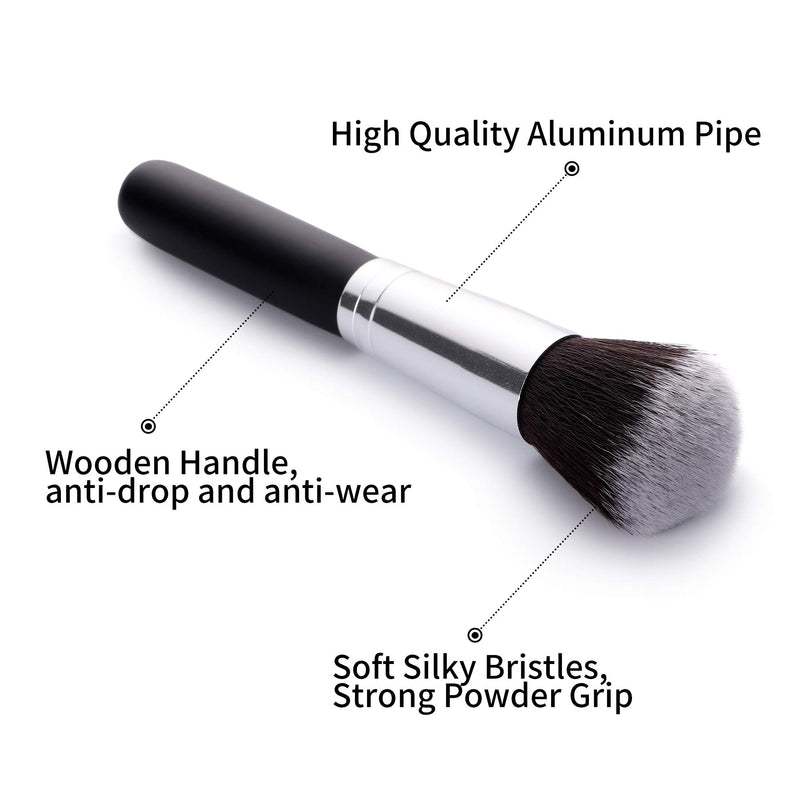 [Australia] - Rekayla Foundation Brush, Powder Brush, Professional for Blending Liquid, Cream and Flawless Powder Cosmetics Makeup Brushes Tool(one piece) 