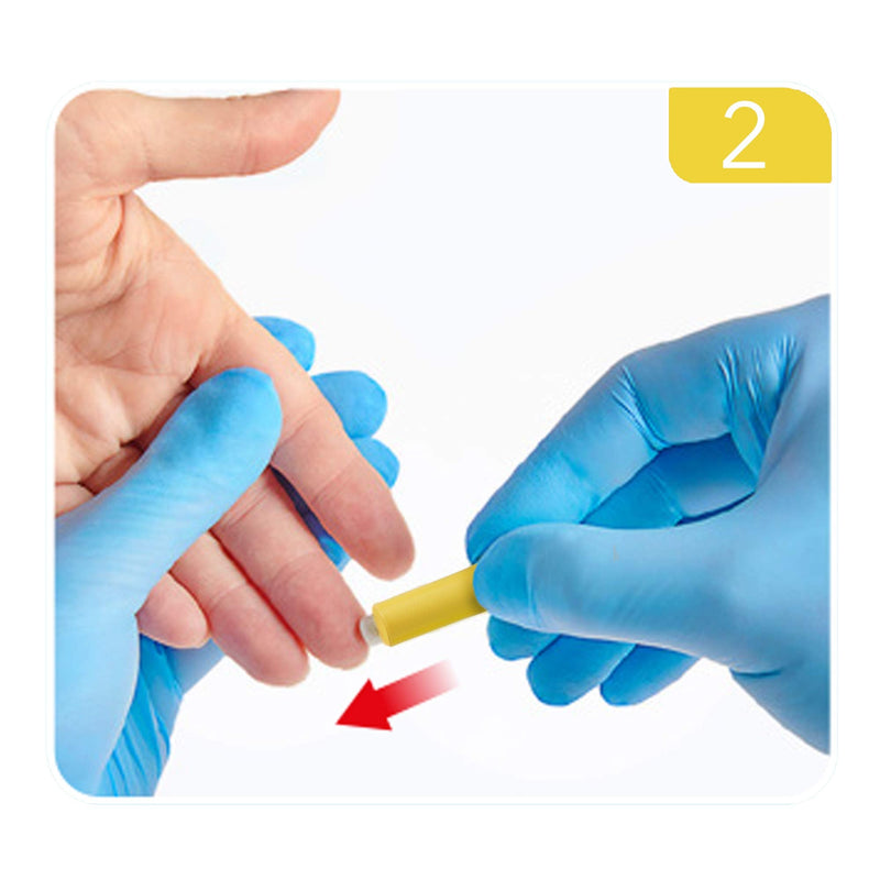 [Australia] - MediVena ONE-Care Safety Lancets, Contact-Activated, 21G x 2.2mm, 100/bx, Sterile, Single-Use, Preloaded, Gentle for Comfortable Testing 