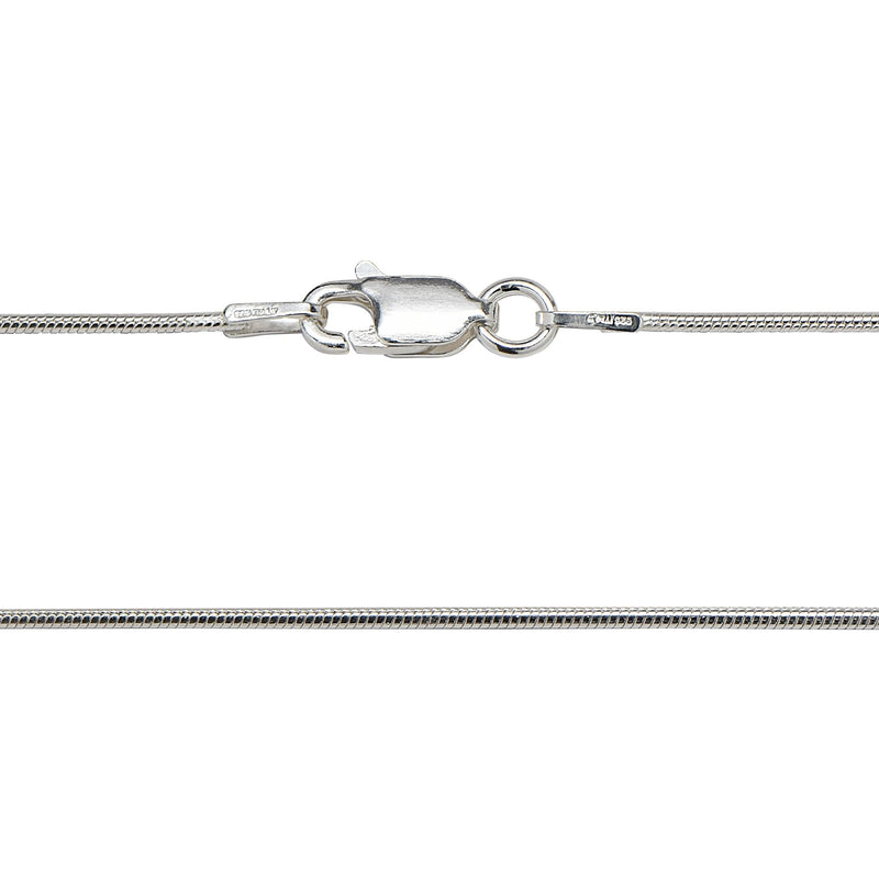 [Australia] - 925 Sterling Silver 1.2MM Italian Snake Anklet Lobster Claw Clasp 10.0 Inches 