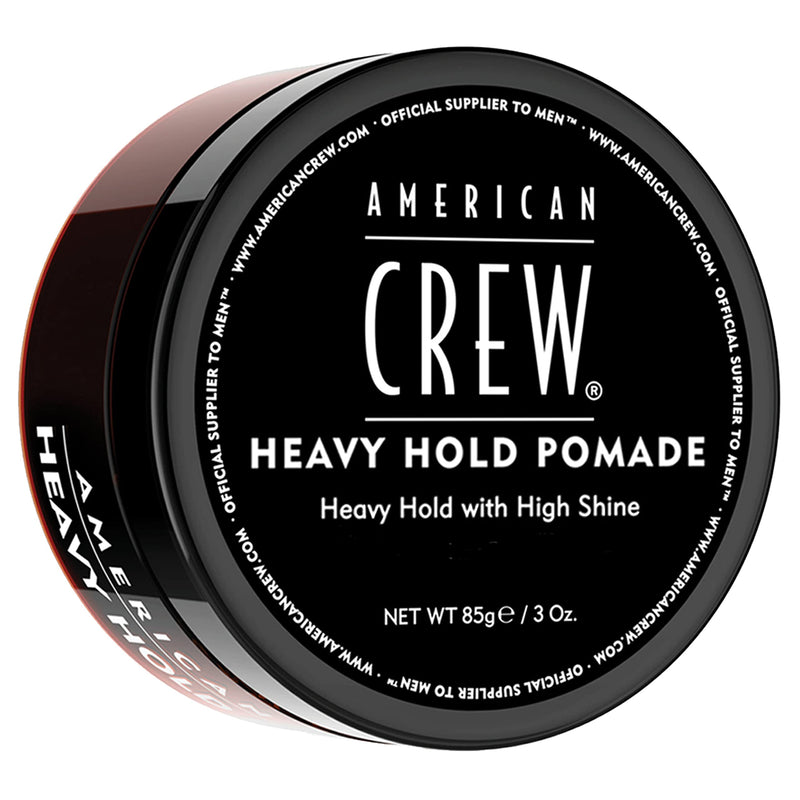 [Australia] - American Crew Heavy Hold Pomade with High Hold & Shine for Smooth & Sculpted Styles (85g) Water-based Formula, Hair Styling for Men 