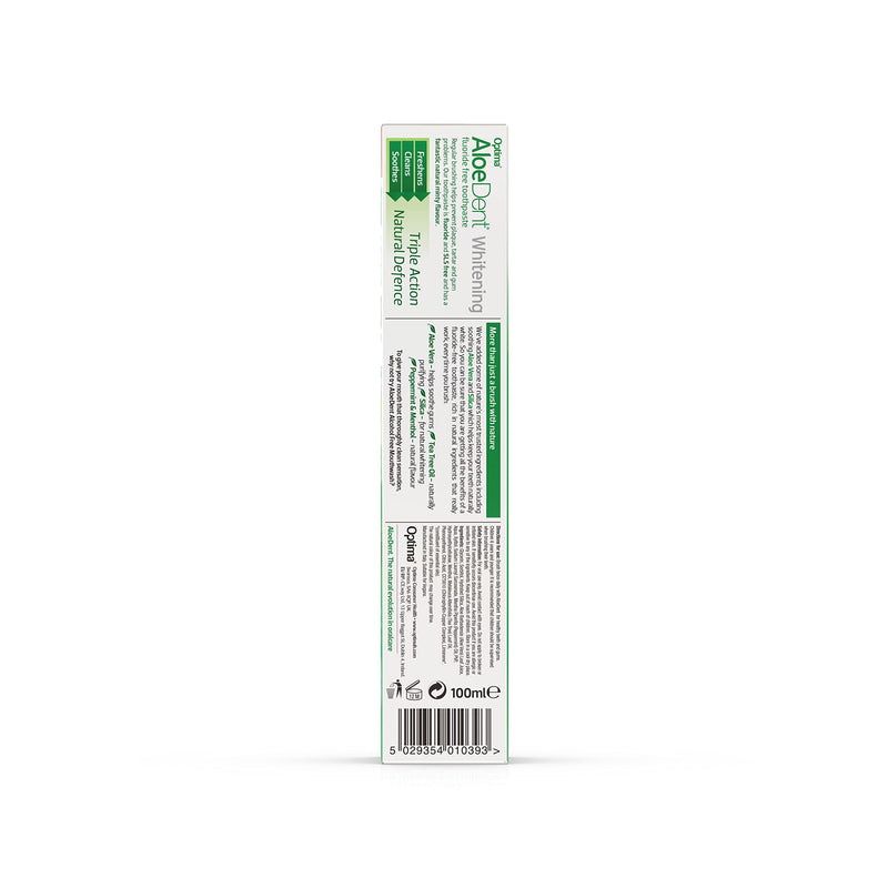 [Australia] - Aloe Dent Whitening Aloe Vera Toothpaste Fluoride Free, Natural Action, Vegan, Cruelty Free , SLS Free, Naturally White, Healthy Gums , 100 ml 100 ml (Pack of 1) 