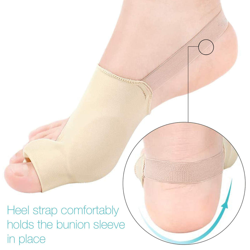 [Australia] - Bunion Corrector and Orthopedic Pain Relief Gel Pad Toe Separator Cushions Hammer Toe, Overlapping Toe, Improves Toe Realignment for Men and Women with Heel Band (Small) Small 