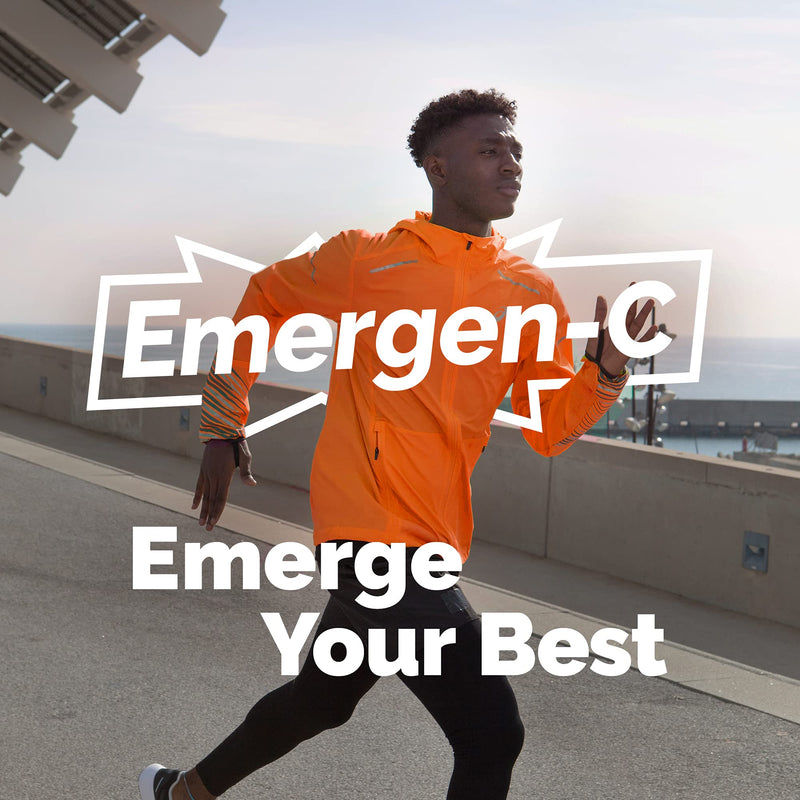 [Australia] - Emergen-C Immune+ Vitamin C 1000mg (18 Count, Elderberry) Dietary Supplement Fizzy Drink Mix Powder Packets 
