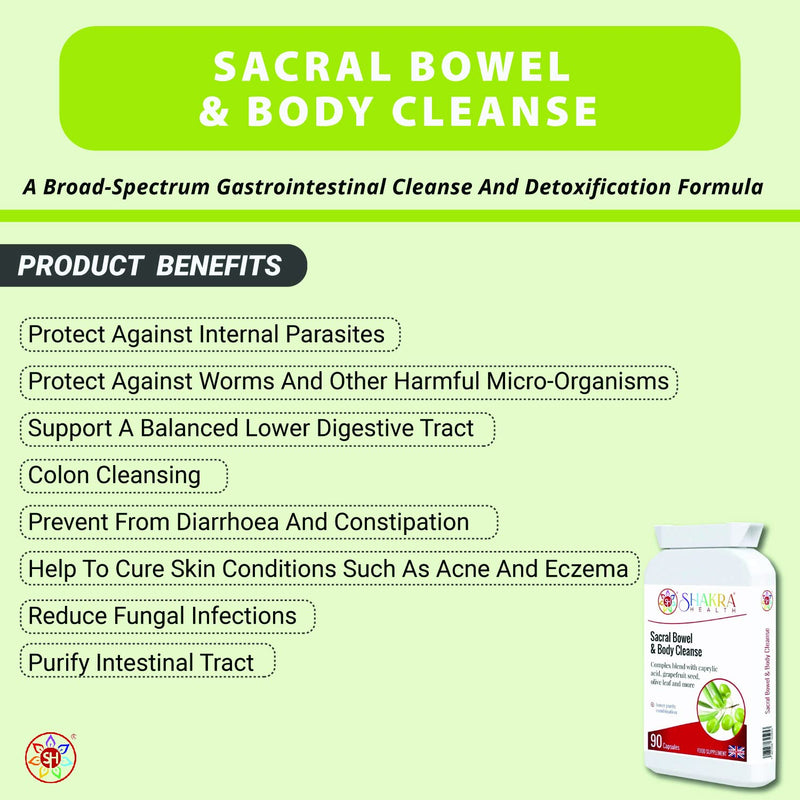 [Australia] - Sacral Bowel & Body Cleanse | Gastrointestinal Cleanse Support - Spirituality, Science & Supplements by Shakra Health 