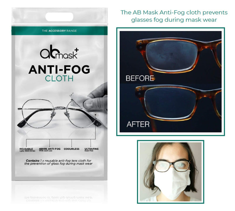 [Australia] - The Body Doctor Anti-Fog Dry Cloth, Demister Lens Wipe for Glasses, Stay Mist Free for 48 Hours, Reusable up to 1000 Times, Single Pack 1 Count (Pack of 1) 